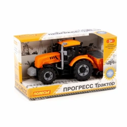 Tractor "Progress" agricultural inertial tractor (orange) (in a box), Item No. 91246
