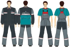 Women's suit (jacket, trousers, headgear) for protection against general industrial contamination and mechanical effects (istir)