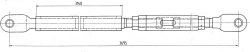 Connecting link of the transfer device of the project SP-132-07