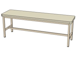 Metal-framed banquette (semi-soft)/ ??30