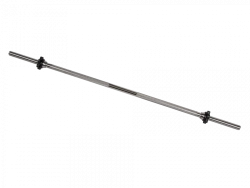 MB-BarM25-1250B Chrome-plated barbell, length - 1250 mm, lock - Vader nut with 25 mm thread, load up to 150 kg, weight 5,8 kg.