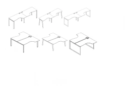 Workstation ergonomic Classic worktop. Furniture set "A4" series