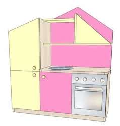 Set of play furniture "Kitchen". Model IGK