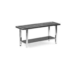 Laboratory furniture for clean rooms made of stainless steel series "Crystal LAB", Viking LAB: bench, KR-SK