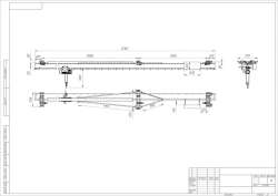 Suspended overhead travelling cranes