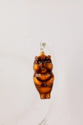 Licence Christmas tree toy made of glass "Bear"