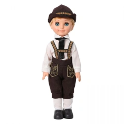 Plastic doll Boy in Bavarian costume 30 cm, B3918