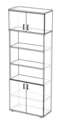 Document cabinet with mezzanine