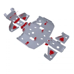 Underbody protection kit with arm guards for Suzuki Lta450-750