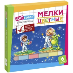 Coloured crayons "ArtSpace", 6 colours