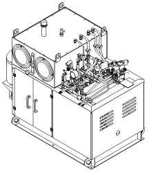 Hydraulic power station of rocking arm UKZ-2,6
