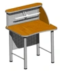 Single reading desk 860x730x1200 mm