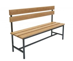 Benches on metal frame with backrest RCC series