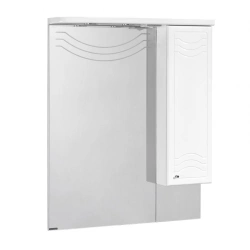 Mirrored cabinet Aquaton Domus right white 1A001002DO01R1.A001.0.02D.O01.R