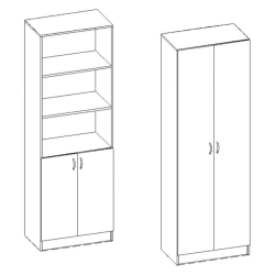 Wooden filing cabinet
