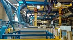Semi-automatic line for applying decorative and protective chrome coating