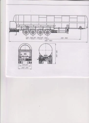 Semi-trailer-tanker PC-5-4, type PR4, modification 92297-0000010-06 ( with pump). Axial unit AGOS-4-GT7-00.00.000 or axial one