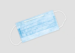 Medical mask made of nonwoven material, disposable according to TU 9398-001-64260744-2010