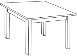 Children's table for preschool institutions