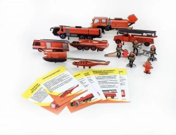 Fire station wood construction set