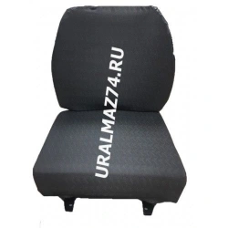 Manufacture of leather/fabric driver's seat assembly