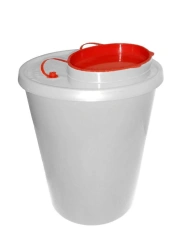 Container for collection, storage, transport and disposal of cutaneous waste MK-01 according to TU 9398-001-44941910-2015, singl