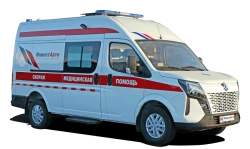 Class A ambulance N1JF. modification JFSPKA on the basis of base vehicle JUNFENG K33 mod. K32-5651, K33-5661,