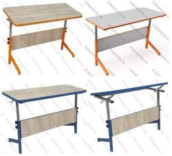 Pupil's desk with adjustable frame ST series