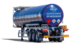 Semi-trailer tank truck BONUM 914210 (modification 914220-05) KpTrDsMAt