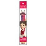 Graphite pencils "VKF" "Princesses" TSR-3P-01 Set of graphite pencils round with eraser OPP "Daria" sharpened TM (HB) 10 ?