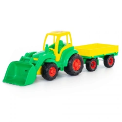 "Champion", tractor with bucket and trailer (with net), item 0520