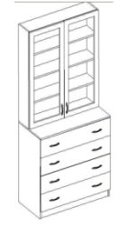 Multimedia cabinet for video cassettes