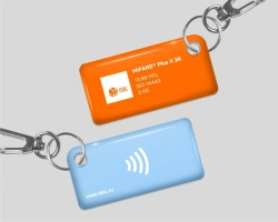 ISBC® key fob with integrated Mifare Plus X 2k integrated chip