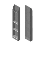 Side shelving unit 400x150x2030