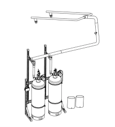 Gas fire extinguishing module type M05 (65-100-40)