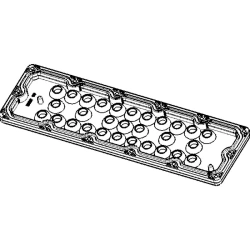 Lens for LED luminaires AMT-HB-236x70-5050(29)-60-PC