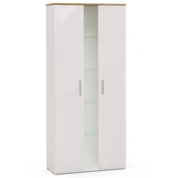 FMD 2-door cupboard with glass from the set of cabinet furniture "ALTEA"