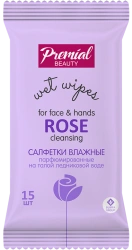 PREMIAL la fleur Aromatherapy wet cleansing wipes, rose 1/15/48