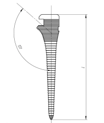 Chisel. Size/Length: 9/178 mm, Article 105.001.178
