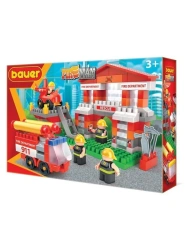 Bauer "Fireman" children's educational construction set "Fire Department" 164 pieces in a box, article no. 742
