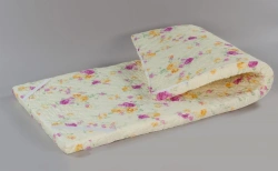 Bedding accessories with top made of mixed fabrics, with fillings made of synthetic fibres: covers of "Belio" trademark.