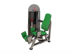 Weight-blocking machine for thigh extensor and extensor muscles
