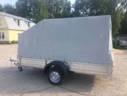Flatbed single axle trailer, model 301991-04