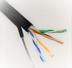 Skynet Premium UTP cat 5e PE 4x2x0,51 Cu Outdoor Steel Rope Cable TU 3574-001-49375579-2016