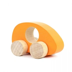 Wooden "Rolling Toy" "Tomik Car" "Orange" (1 piece) Article Number 2-102