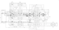 Headset of electric drive of SP-12 type for crossing with NPC with external closing device VZK-2 on reinforced concrete base 173