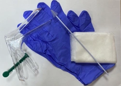 Set of gynaecological articles for cervical and vaginal sampling disposable sterile "Femina®" with mirror M and qi