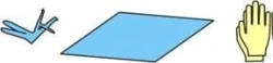 Linen set for gynaecological examinations, for ultrasound, disposable sterile "Zdravmedteh"