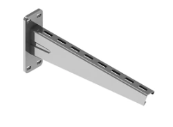 Support bracket reinforced BSOL 40U-000, with overall dimensions from 130x64x130 mm to 230x64x830 mm, with metal thickness of th