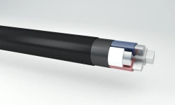 Low smoke and gas emission, flame retardant power cables with aluminium conductors with plastic insulation on the